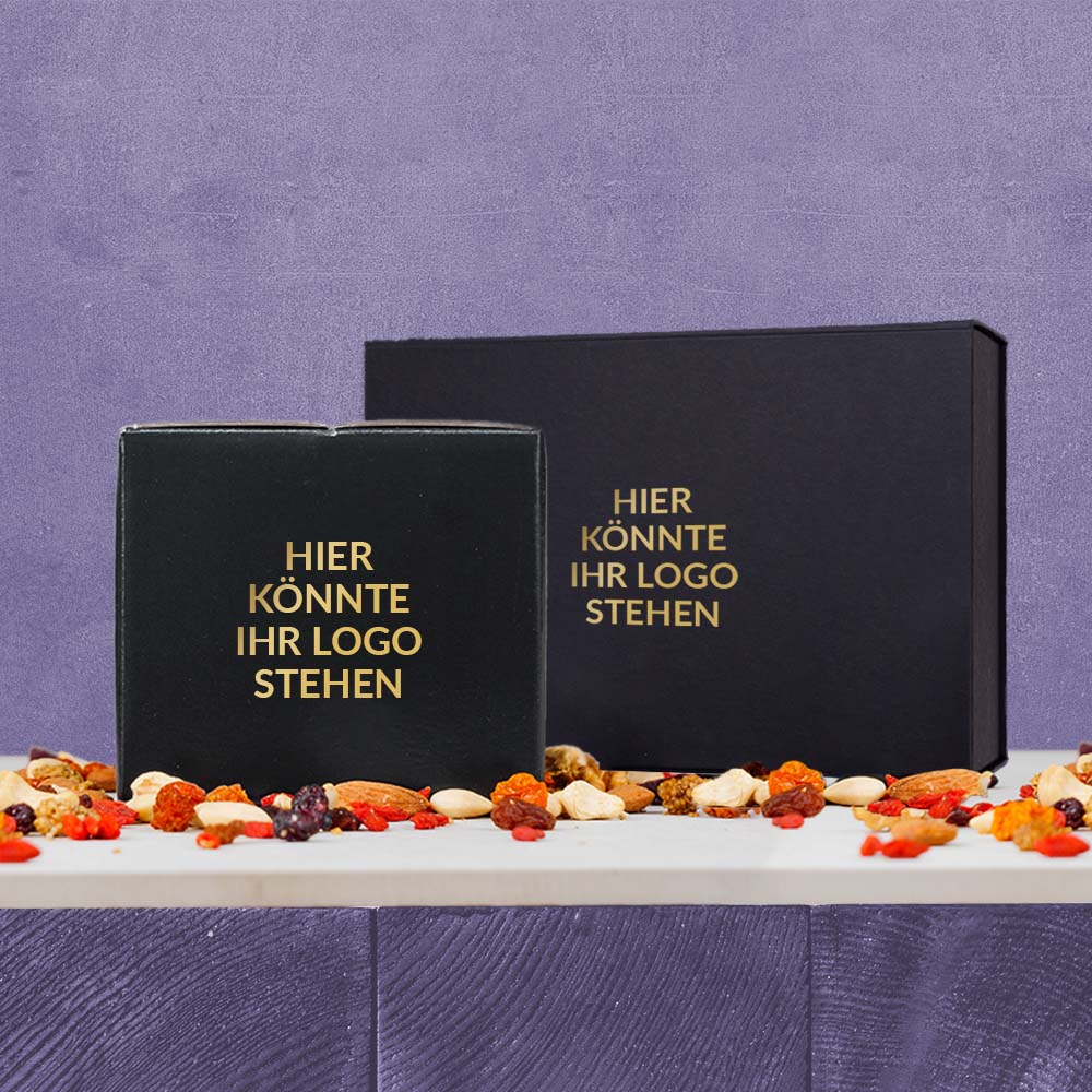 Schwarze Geschenkkartons – hochwertige Werbegeschenke mit klarer Eleganz