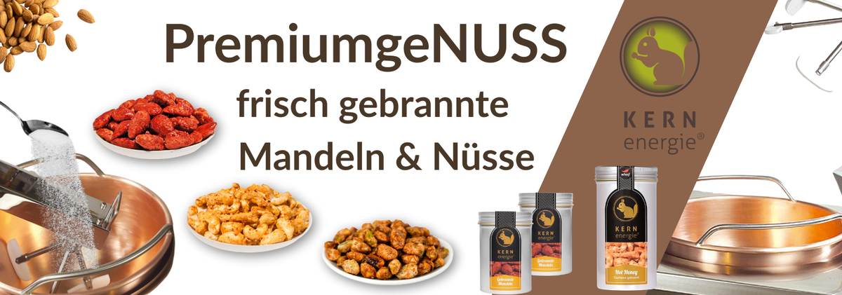 Gebrannte Mandeln und Nüsse als weihnachtliche Genussgeschenke für Firmenkunden, Kunden und Mitarbeitende