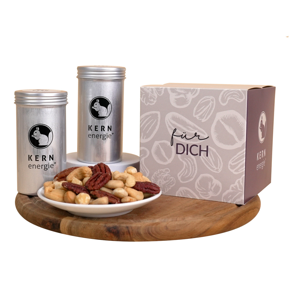 Geschenkkarton "Für Dich" mit Nussmischungen 