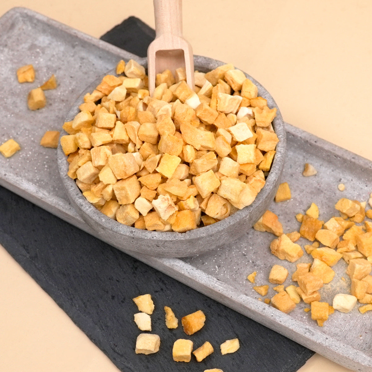 Mangowürfel – gefriergetrocknet-Perfekt als Snack, im Smoothie oder für Süßspeisen