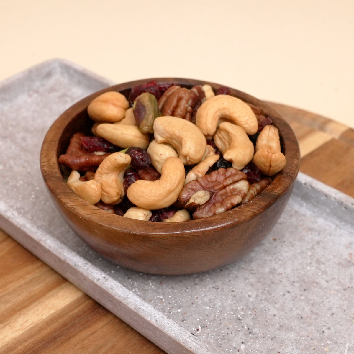 Blueberry Fusion–naturbelassene Nuss-Frucht-Mischung aus Blaubeeren, Cranberries, Pekannüssen, Cashews, Pistazien
