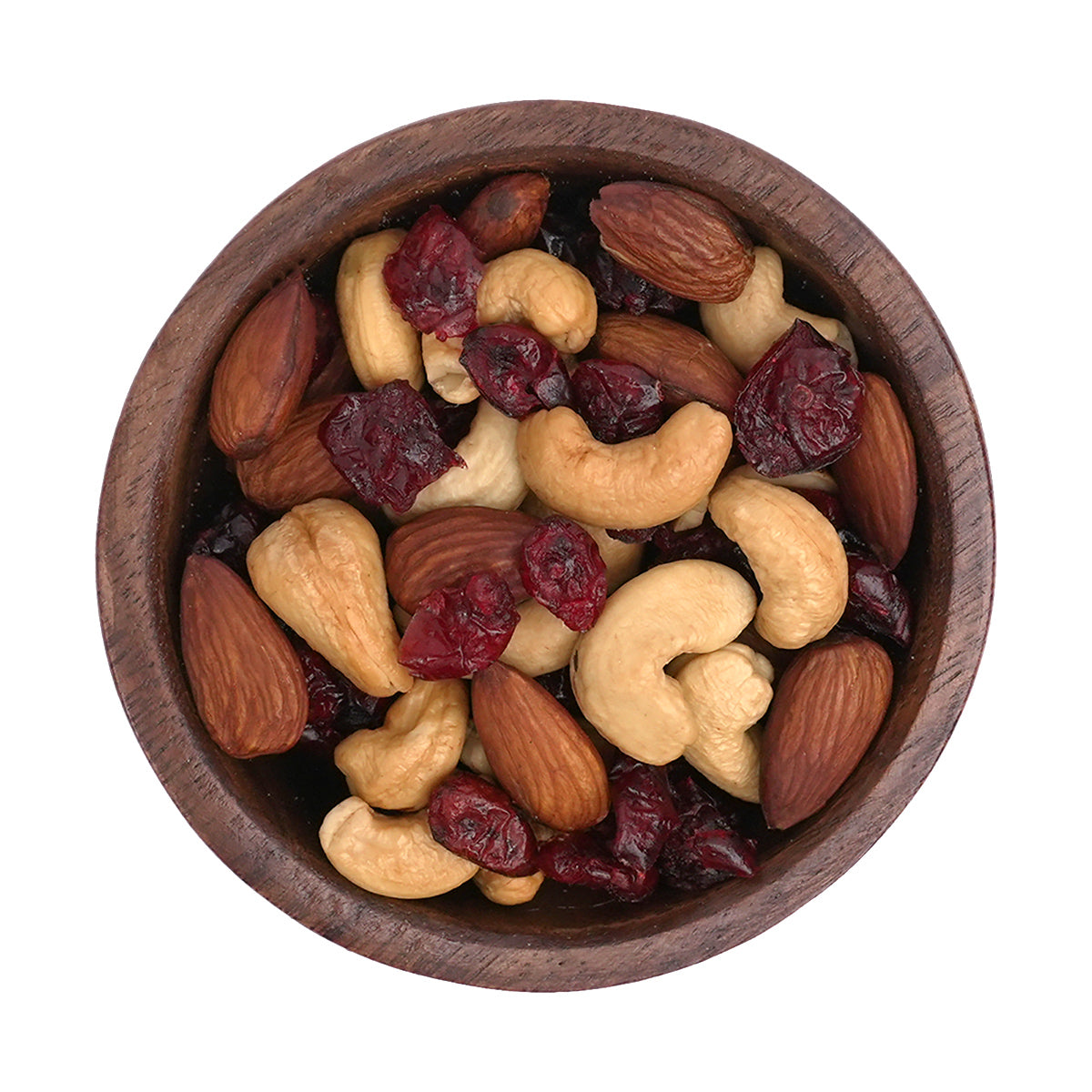 Nuss-Fruchtmischung "Moulin Rouge" aus geröstete Mandeln, Cashewkerne und fruchtigen Cranberries
