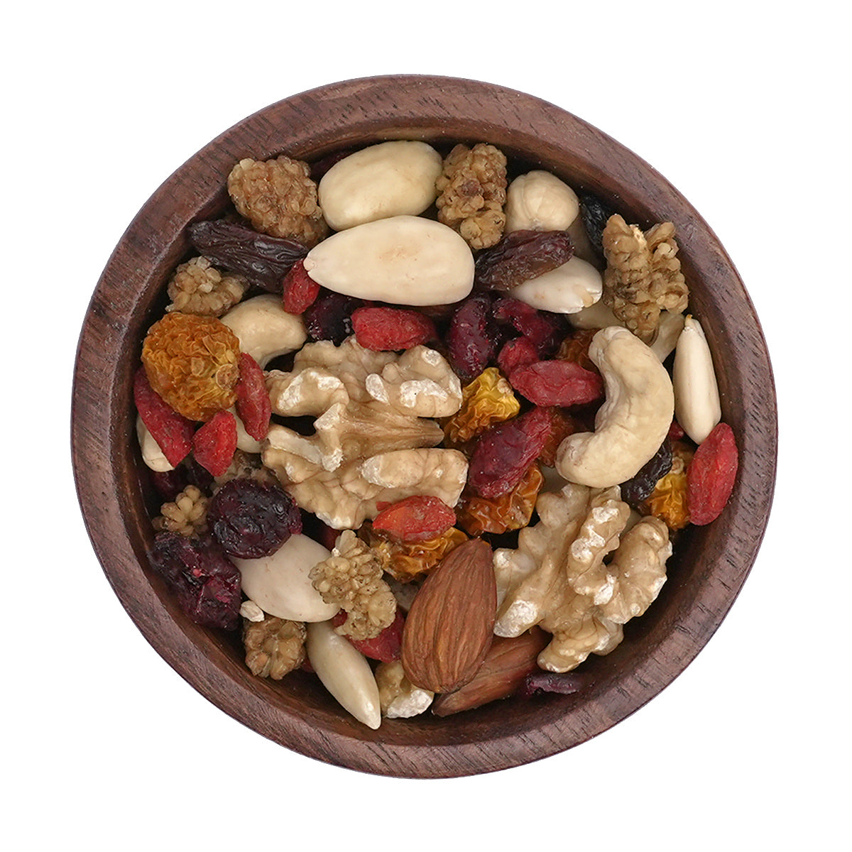 Nuss-und Fruchtmischung "Superfood" aus frischen Mandeln, Cashews, Walnüsse, Cranberries und mehr