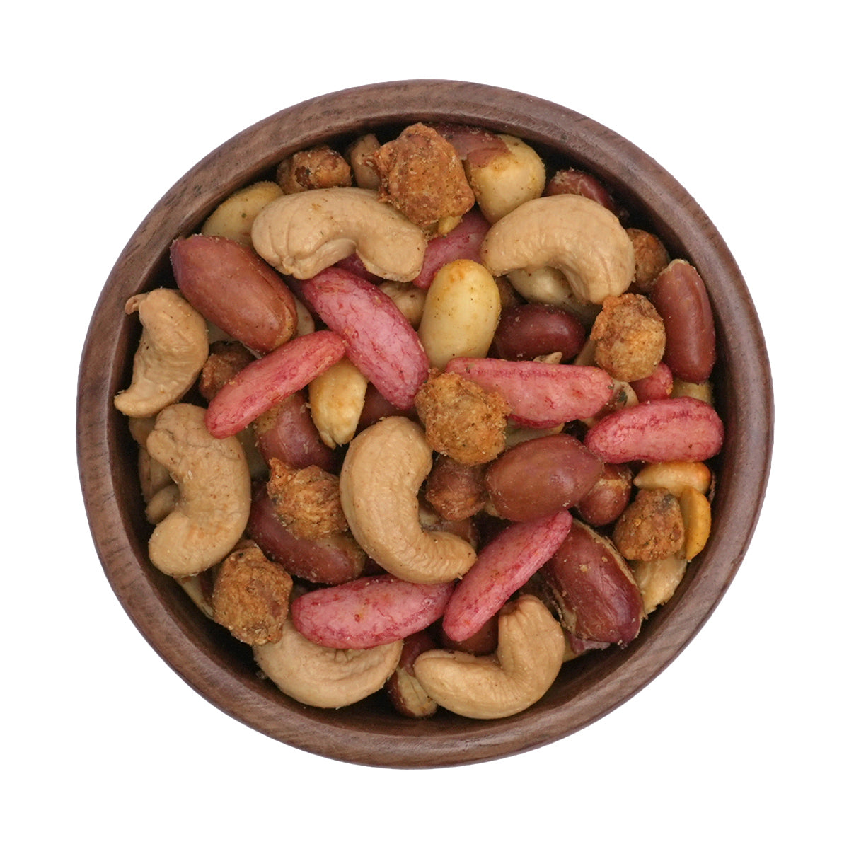 Knackige Erdnüsse, aromatische Cashews, Katjang Pedis mit ihrem knusprigen Teigmantel und scharfe Reiskräcker 