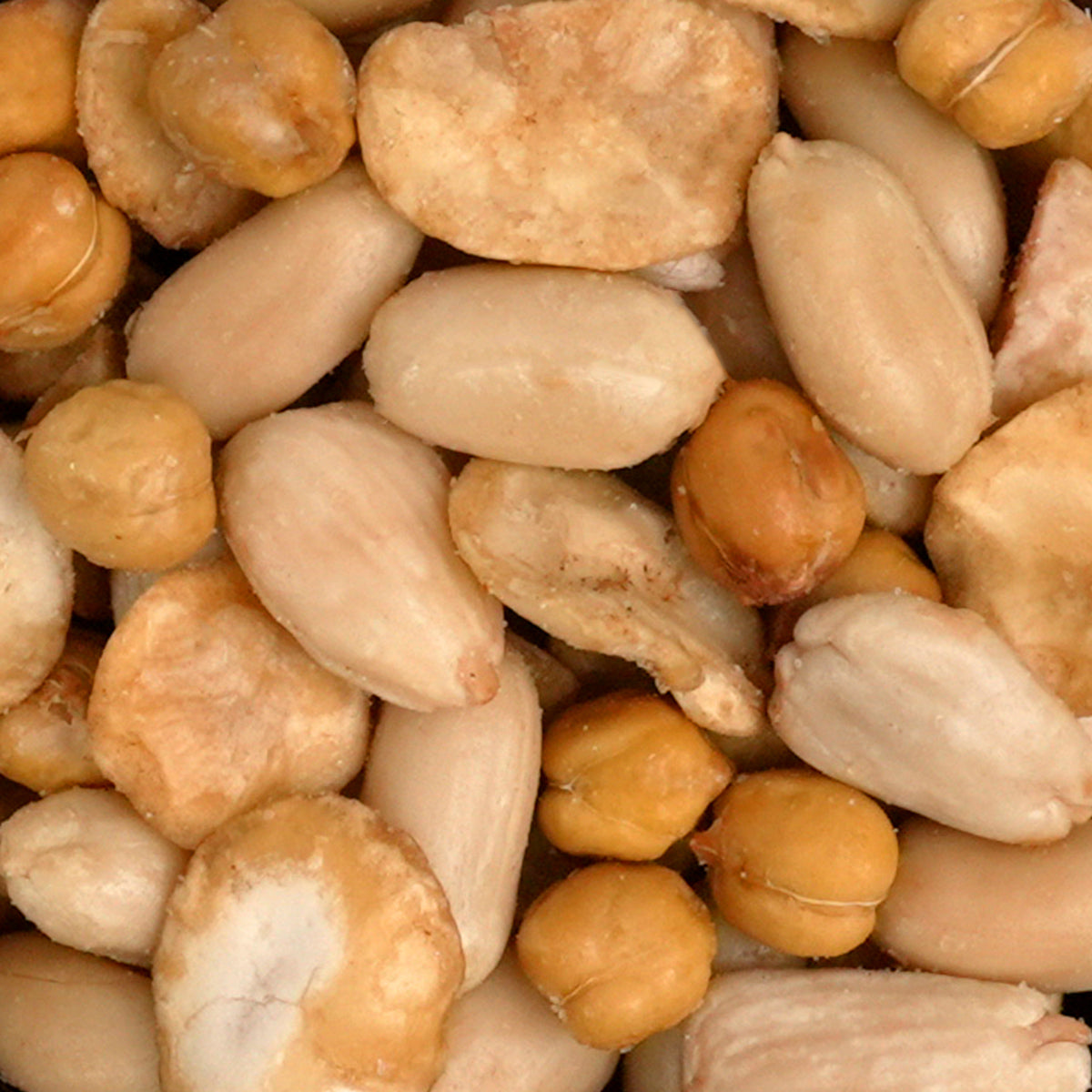 High Protein Salty-gesalzene Nussmischung,geröstete Erdnüsse, Mandeln,Kichererbsen,Ackerbohnen,(über 20 g Protein/100 g)