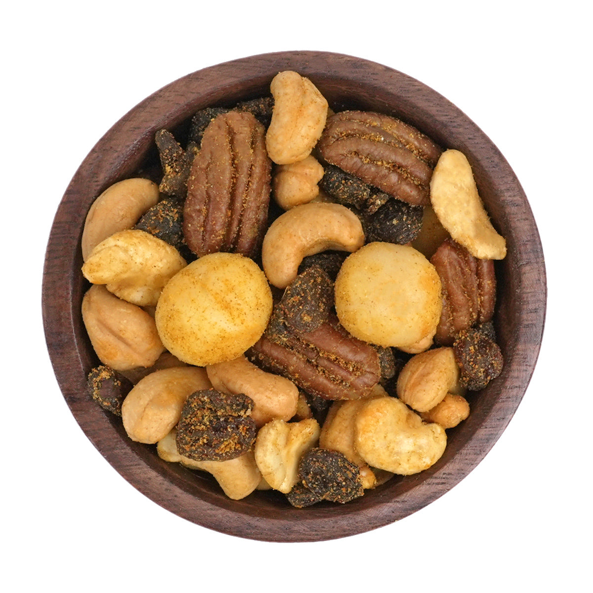 Indian Dream-würzige Nuss-Frucht-Mischung mit vers. gerösteten Nüssen, Sultaninen,Ackerbohnen,Curry,gemahlener Mango
