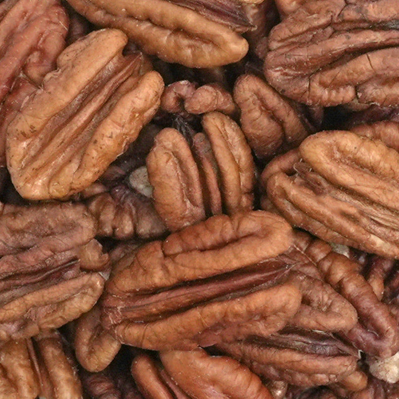 Nahaufnahme frisch geröstete Pekannüsse